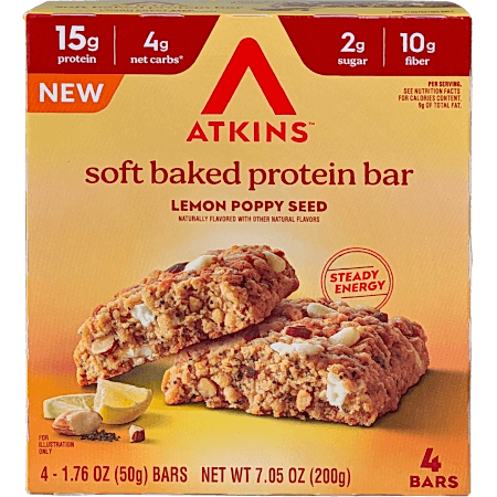 Protein Meal Soft Baked Energy Bar - Lemon Poppyseed